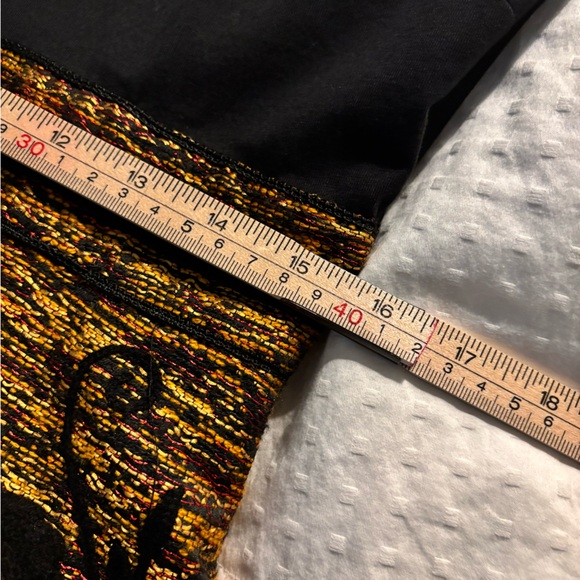 Wayward Fancies Elegant Long Sleeve Dress with Black and Gold Floral Medium - Picture 10 of 11